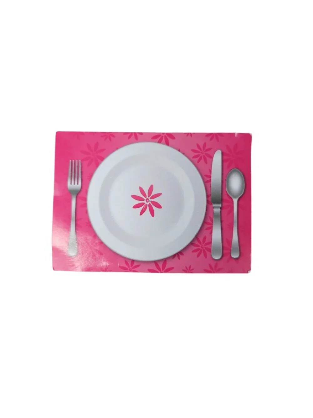 American Girl Cafe Replacements 4 Plates Daisy Mug Placement For 18